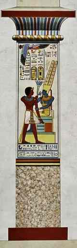 18th dynasty column by Prisse d'Avennes 1878