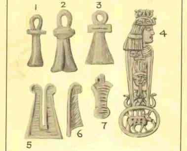 amulets and talismans-Ankh, Ru, Egyptian Menat