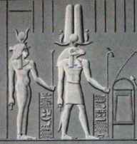 the gods Isis and Amun