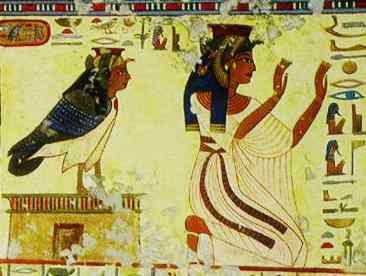 Queen Nefertari and her Ba.